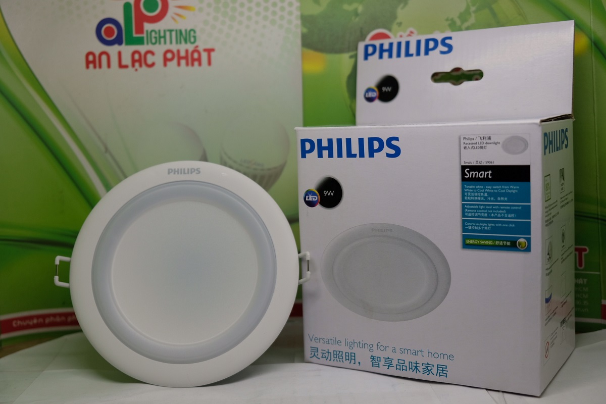 Đèn led âm trần Smalu Philips có 3 chế độ màu ánh sáng