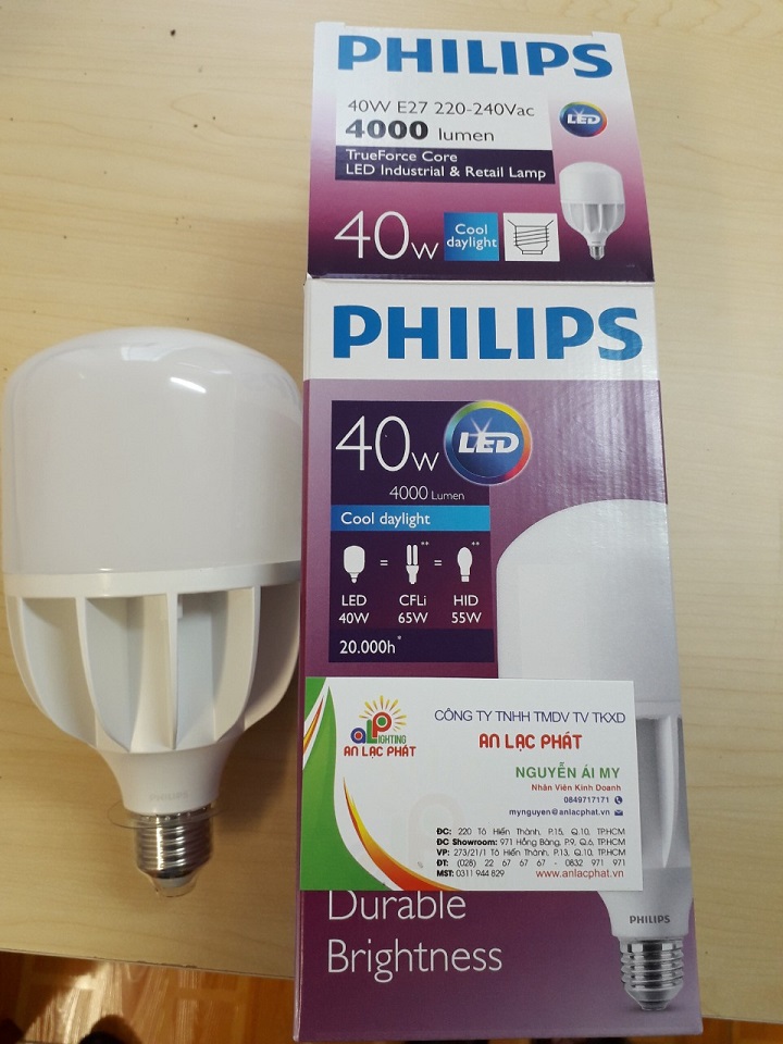 Bóng đèn led trụ Philips tuổi thọ cao và tiết kiệm điện
