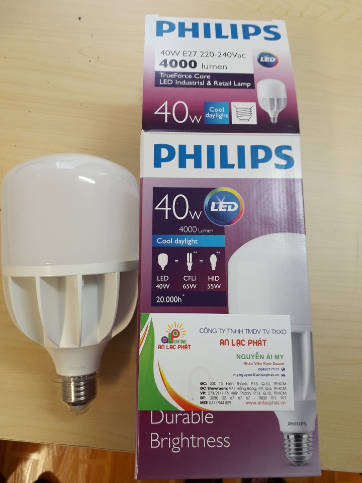 Bóng đèn led trụ Philips tuổi thọ cao và tiết kiệm điện