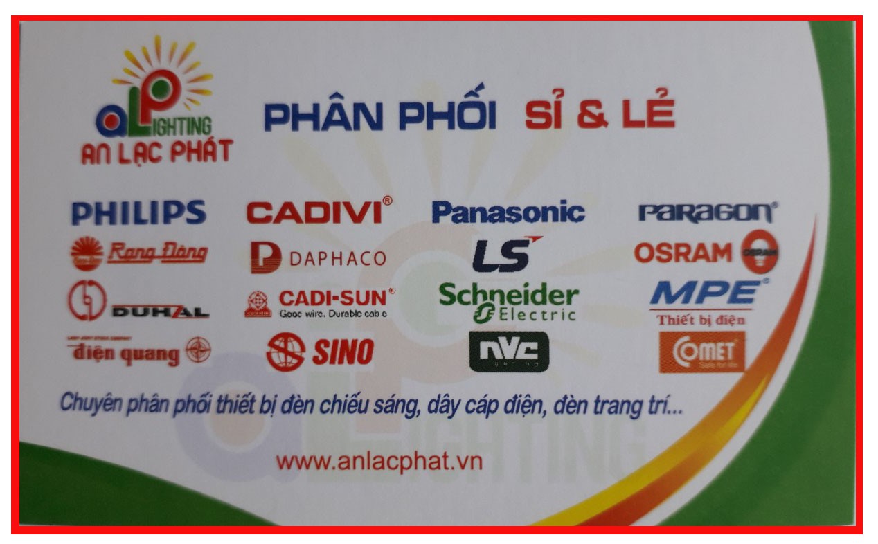 Một số thương hiệu chiếu sáng An Lạc Phát phân phối 