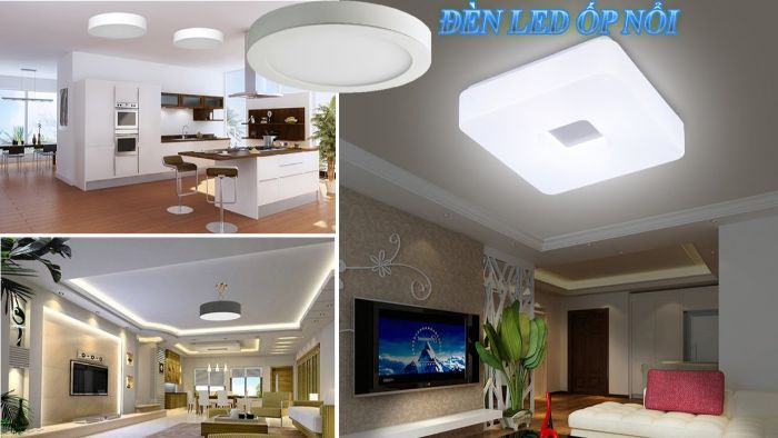 Đèn led ốp trần có tính ứng dụng đa dạng