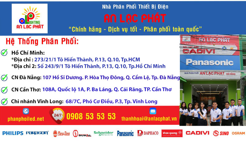 Nhà phân phối - đại lý đèn led Đà Nẵng uy tín An Lạc Phát
